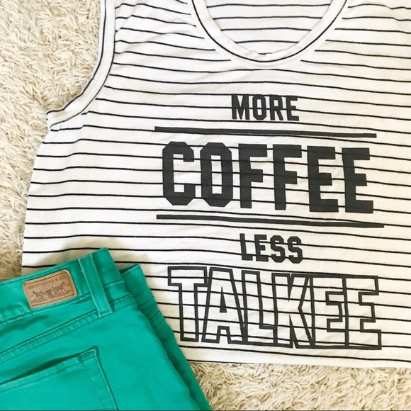 yumi los angeles Tops - Coffee graphic tank